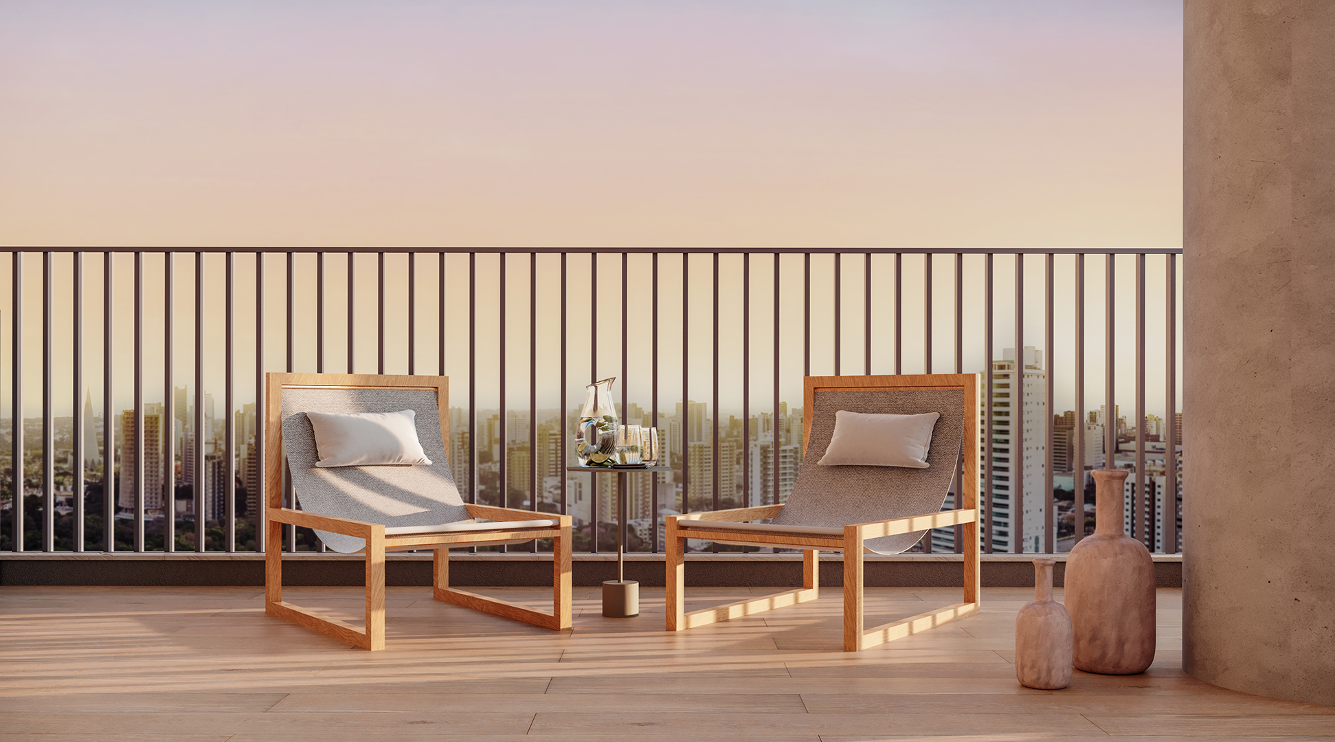 Apartamento 276 m²- Detalhe varanda