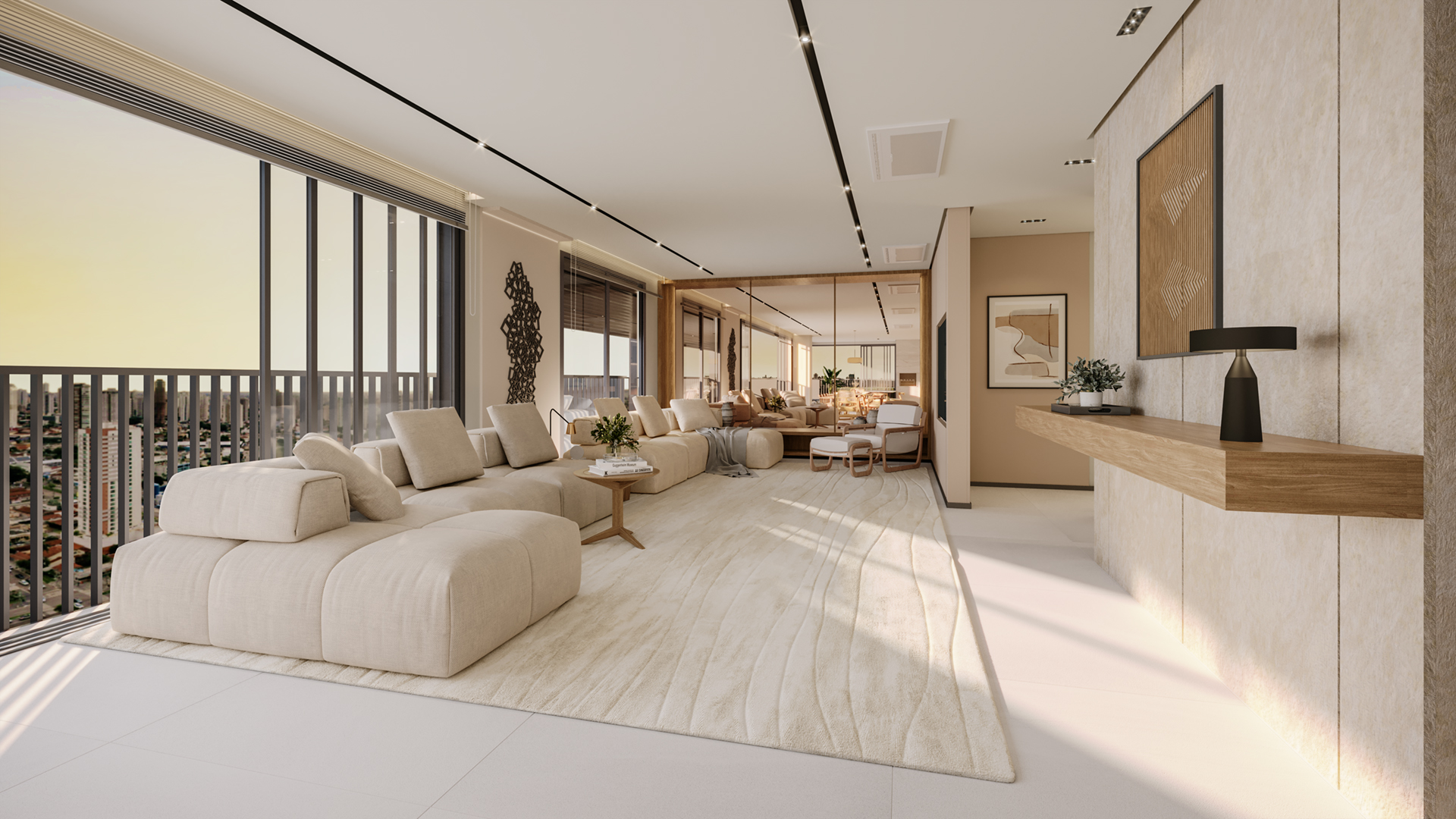 Apartamento 276 m² - Estar
